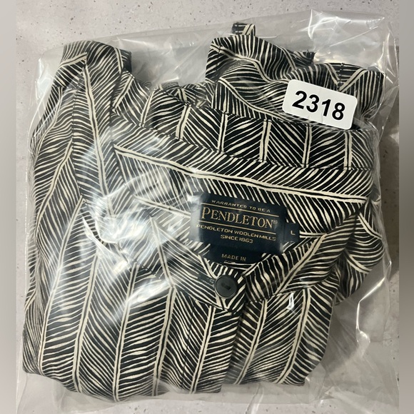 PENDELTON 100% Silk Dress Herringbone Pattern Midi Sleeveless Button Down Size L - Picture 11 of 11